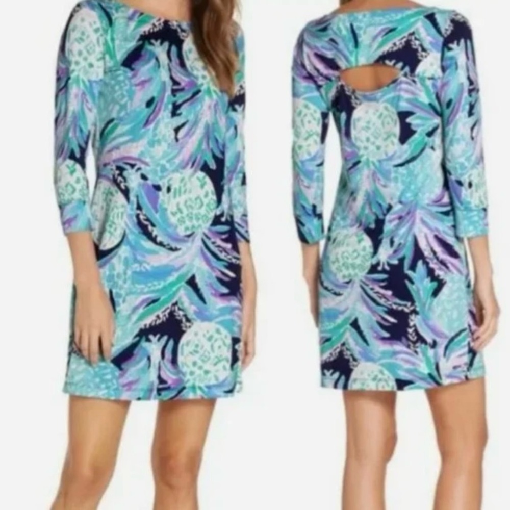 Lilly Pulitzer Hollee Dress Alotta Colada Pima Cotton Small NWT